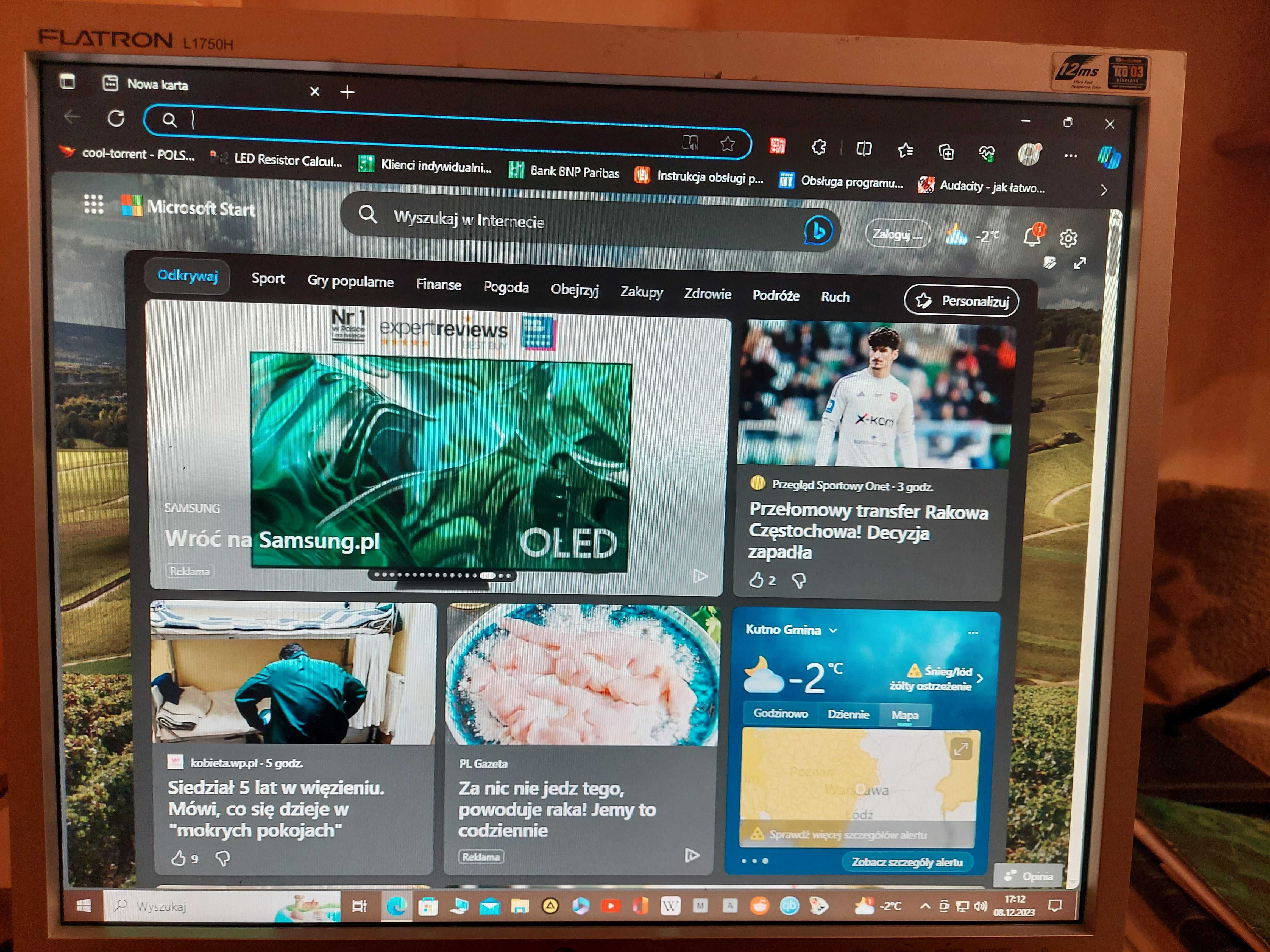 Sprzedam w pełni sprawny Monitor LCD LG Flatron L175OH-SN