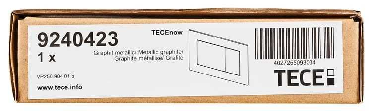 Przycisk WC Tece Now grafitowy metaliczny
