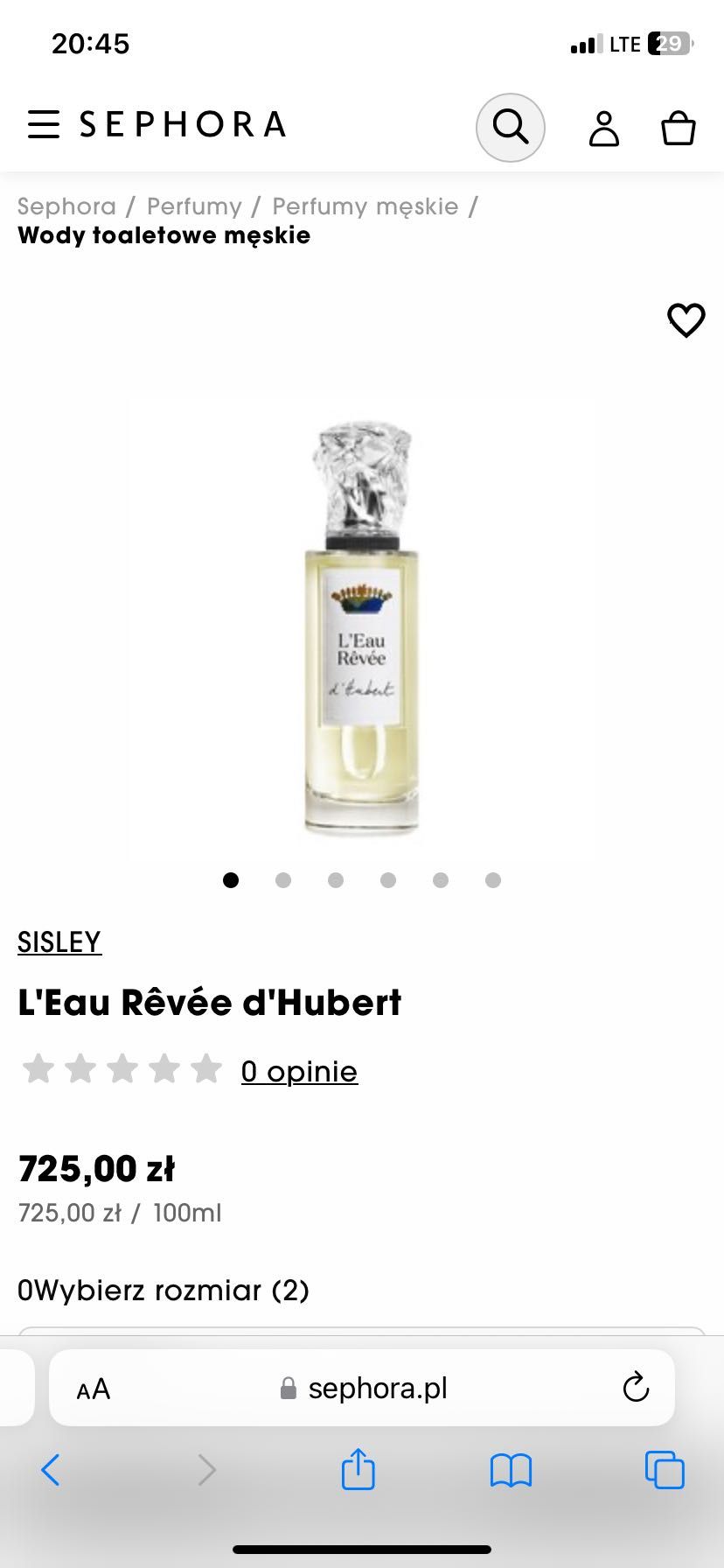 Sprzedam perfumy Sisley L’Eau Revee d’Hubert