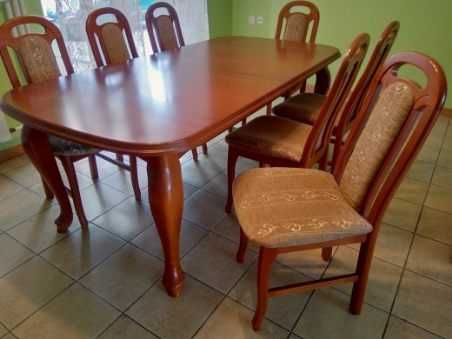 stół rozkładany kalwaria wiśnia+krzesła