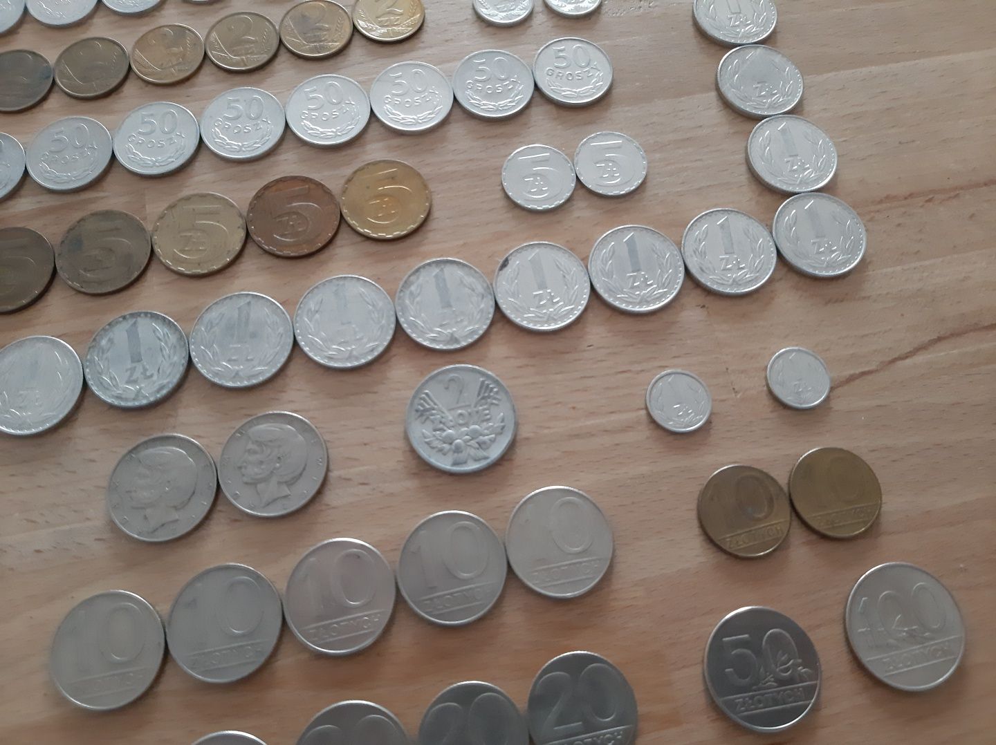 Zestaw monet PRL. Każda inna. 119 sztuk