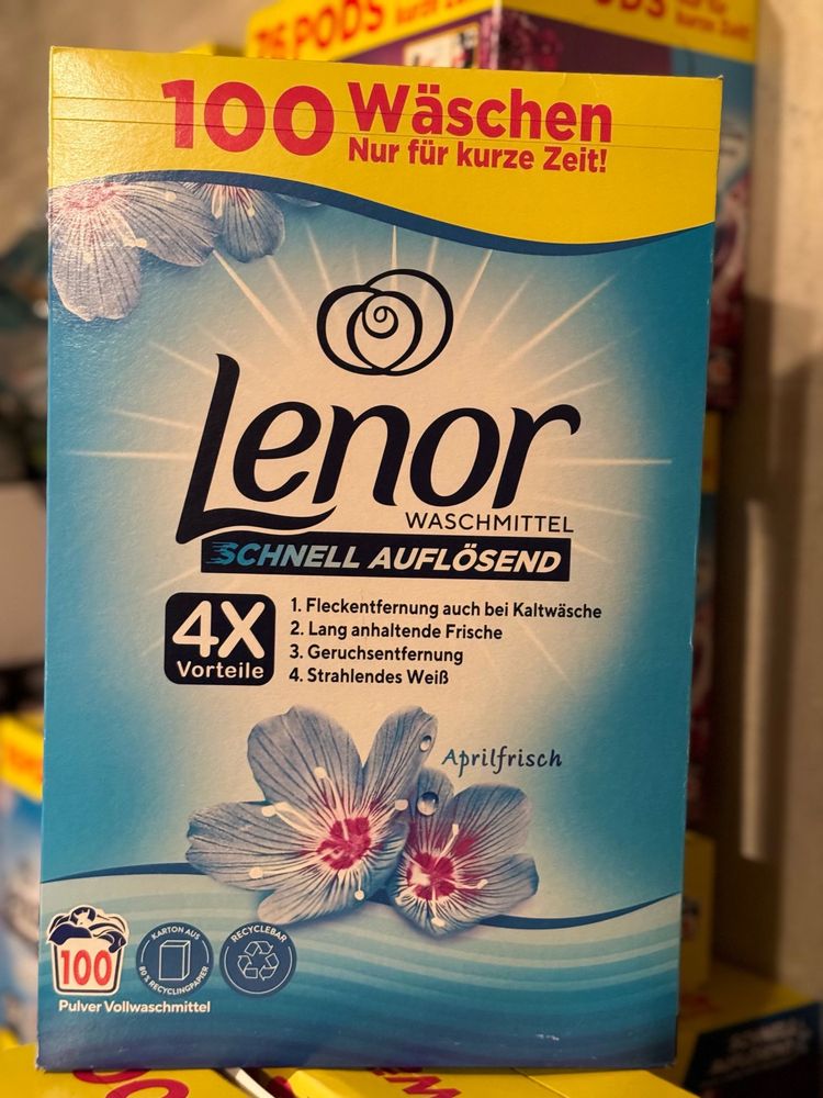 Lenor proszek 100 prań do ubrań bialych z Niemiec