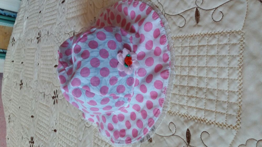 Панама для девочки на возраст 7-9 лет.