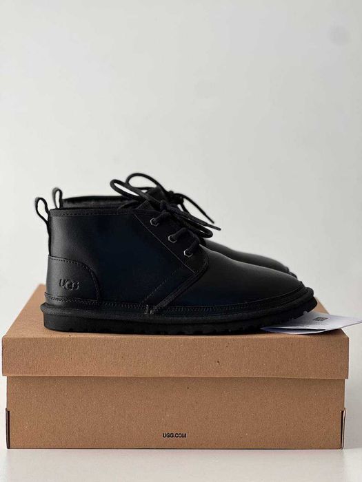 Мужские угги , UGG Neumel "Leather Black" Размеры 40-45
