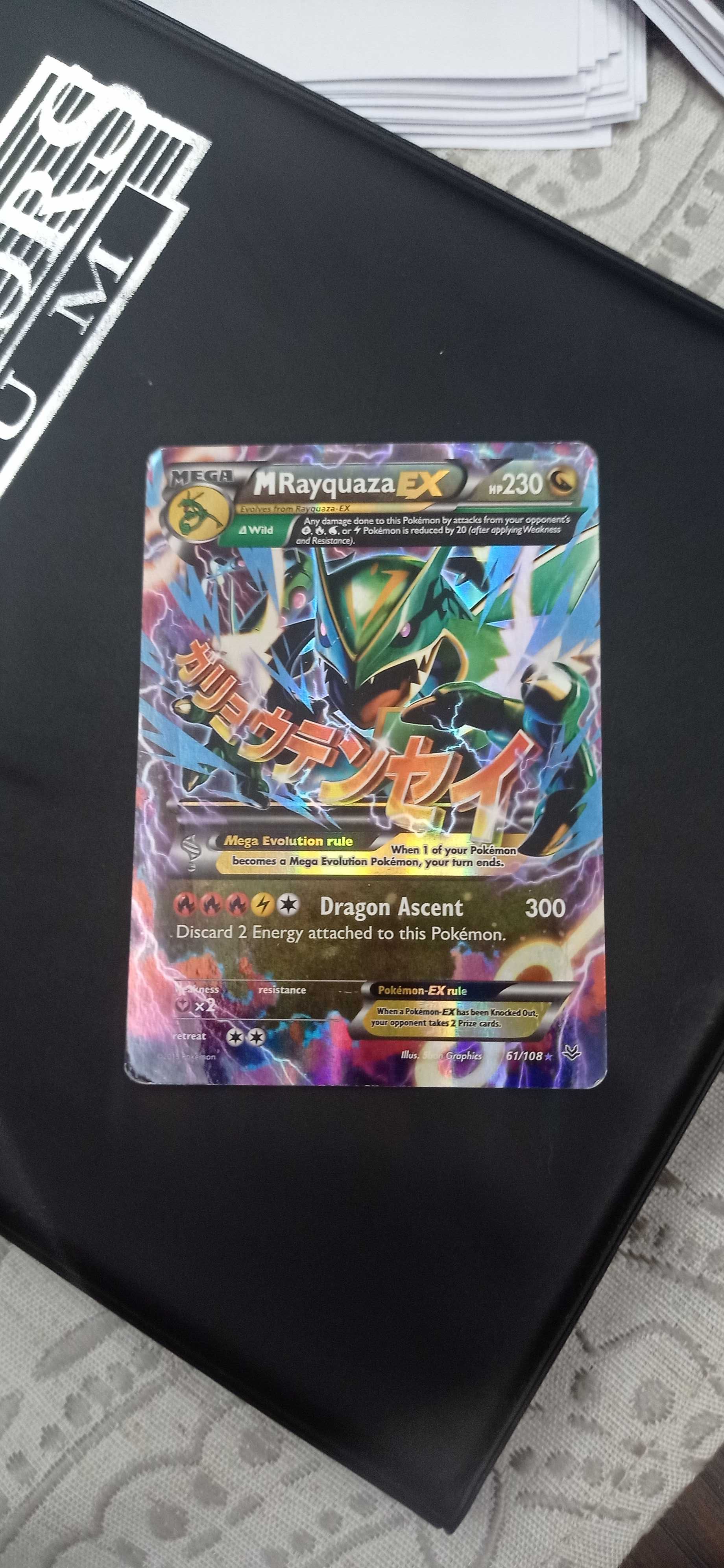 M Rayquaza EX Carta de Pokemon rara