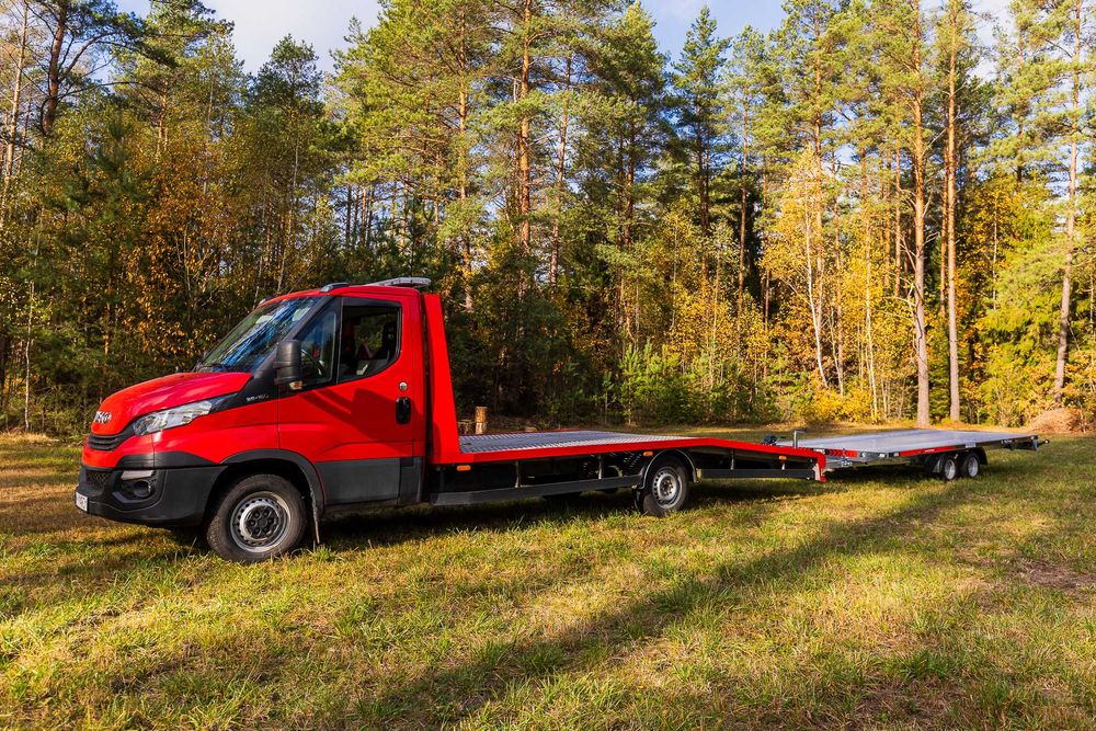 Wynajem autolaweta przyczepa laweta 4,5m do wynajęcia wypożyczalnia