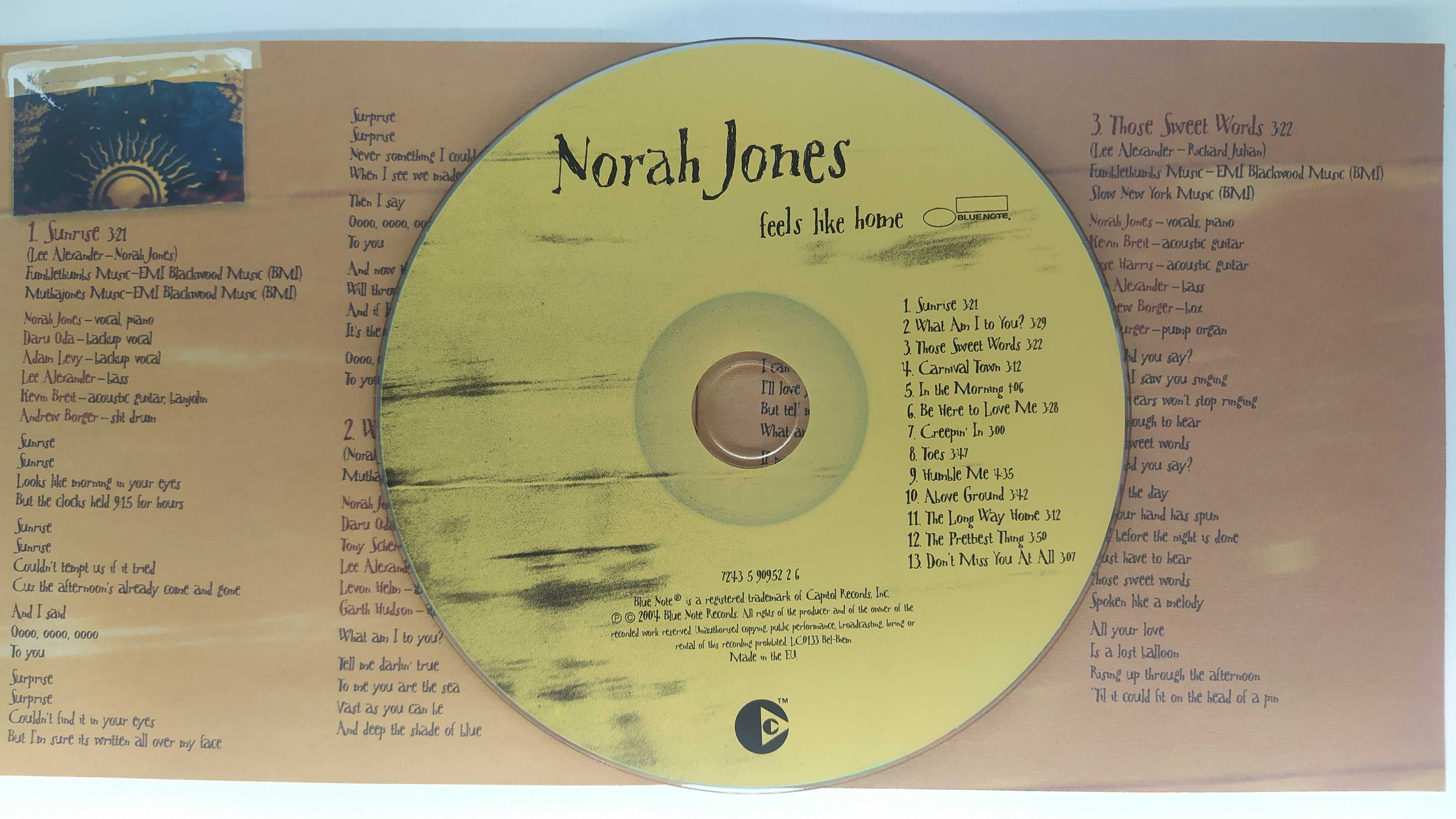 Norah Jones feels like home CD