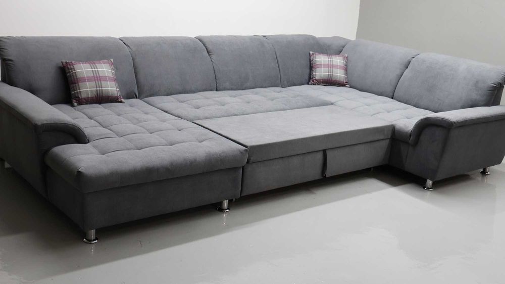 TMI narożnik Wielkie niemieckie U funkcja spania pojemnik rogówka sofa