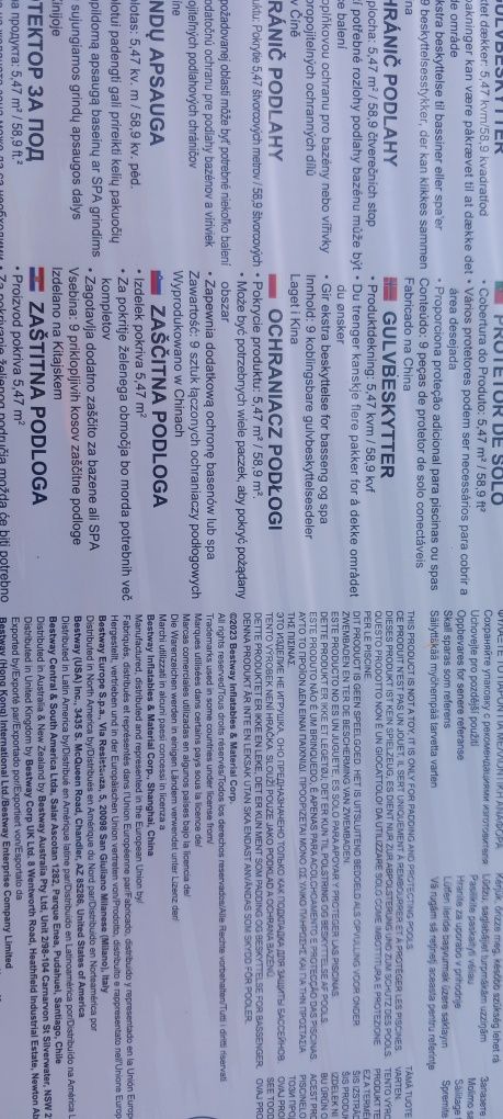 Podkłady pod basen