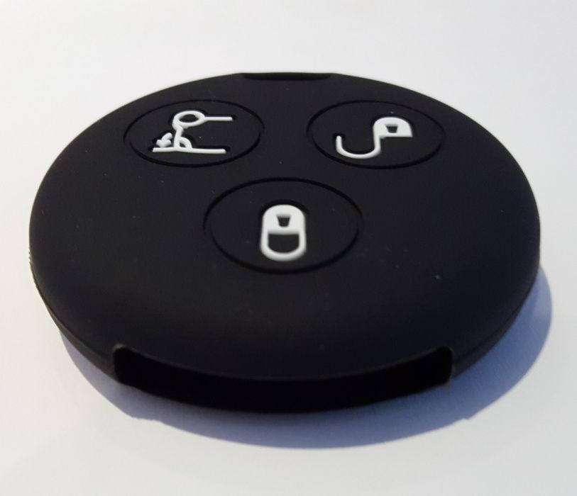 Capas em silicone preto para Chave Smart de 3 botoes [NOVAS]