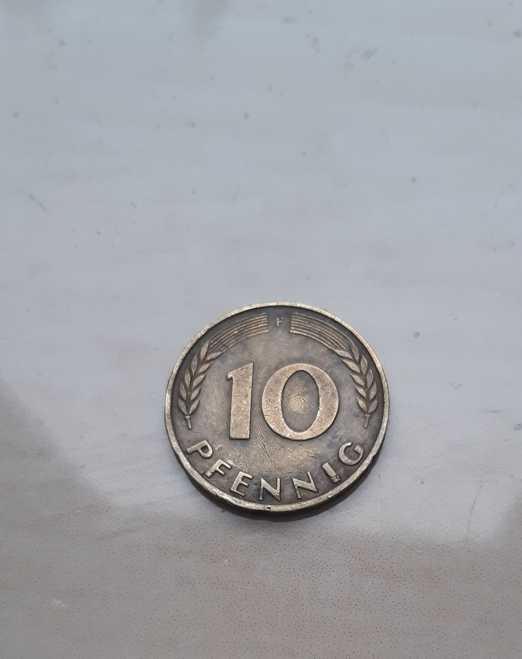 10 pfennig - kolekcjonerska moneta- 1966 F