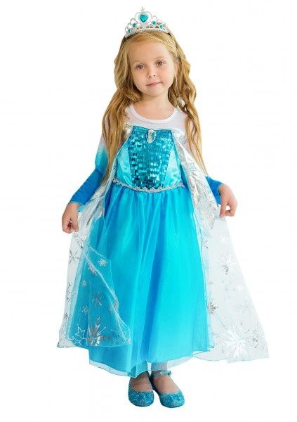 Платье Эльзы Frozen с пелериной