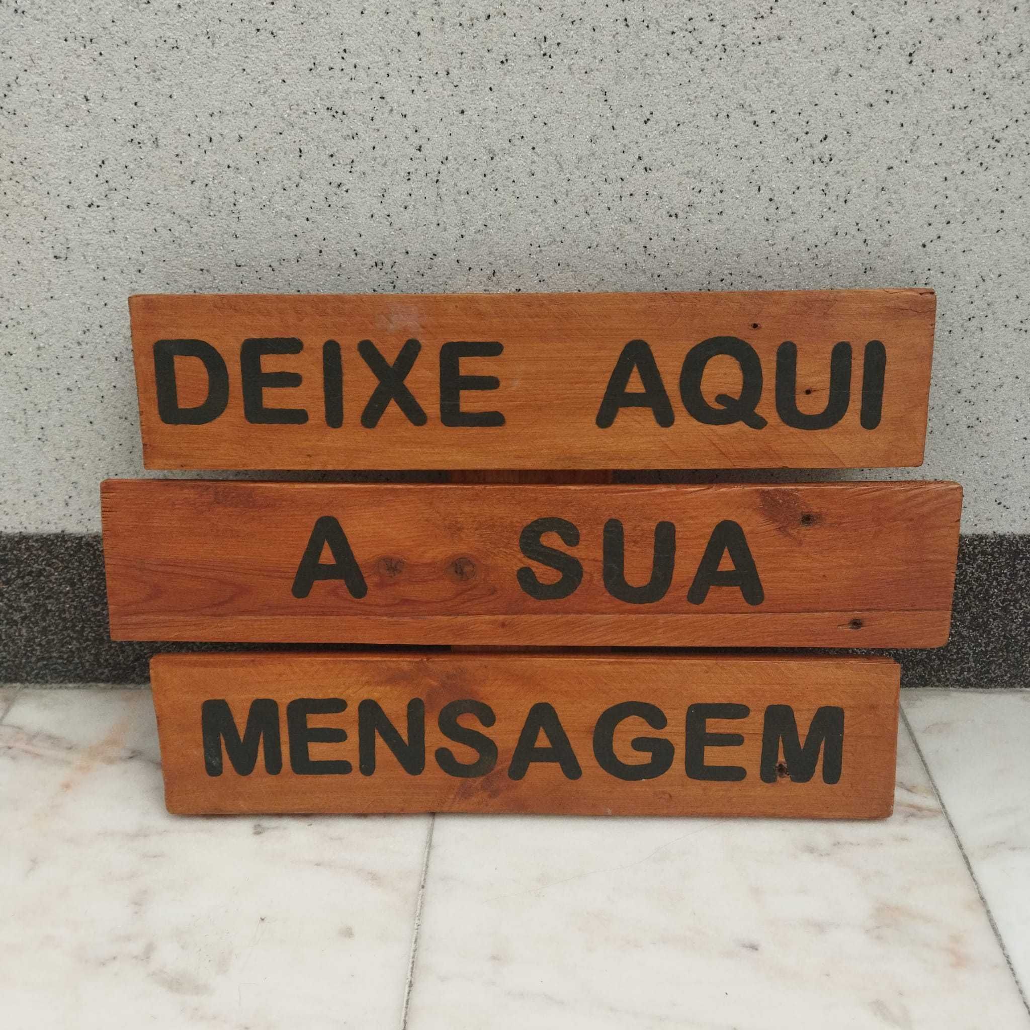 Artigos de decoração para casamento - Placas de madeira com mensagens