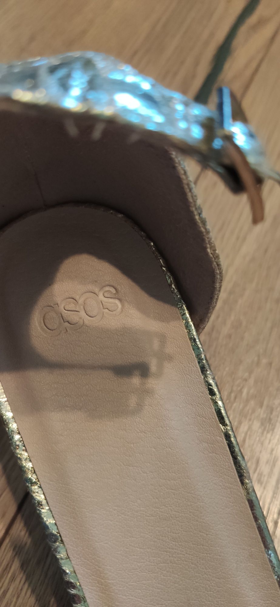 Buty ASOS złoto/srebrne