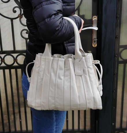 Кожаная сумка сумочка louvier paris