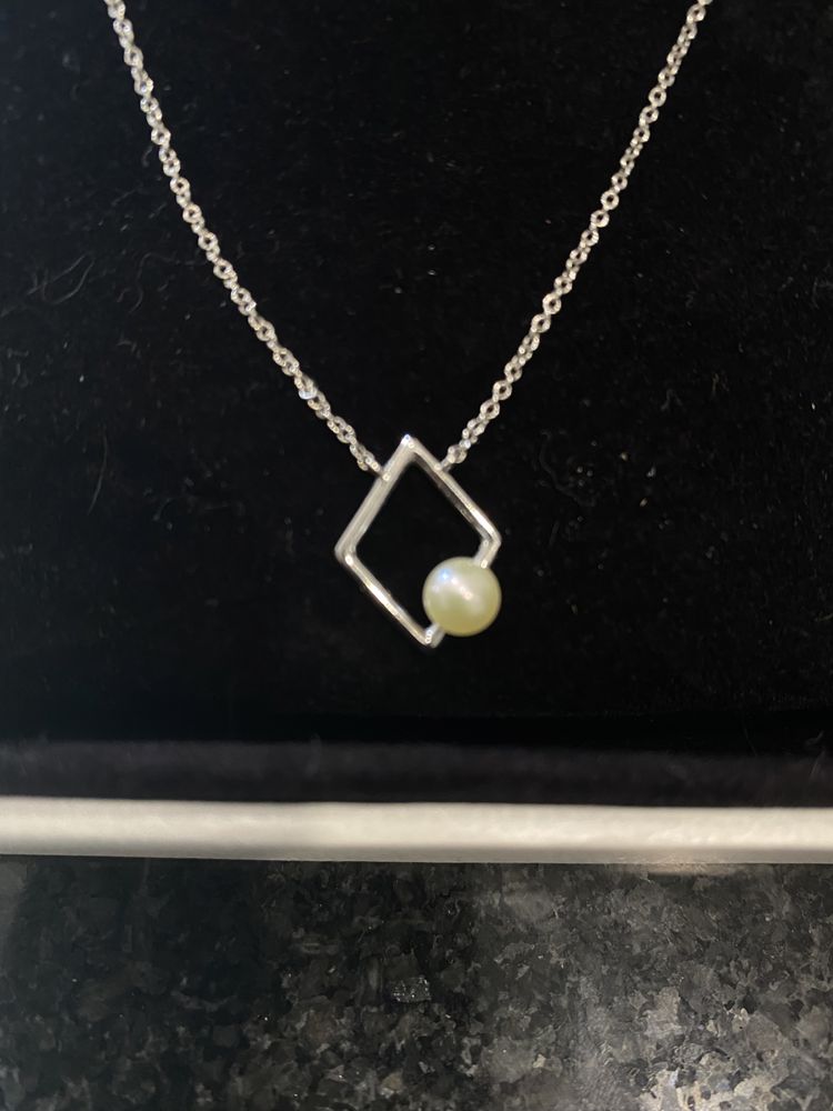 APART komplet srebrny naszyjnik kolczyki perła naturalna