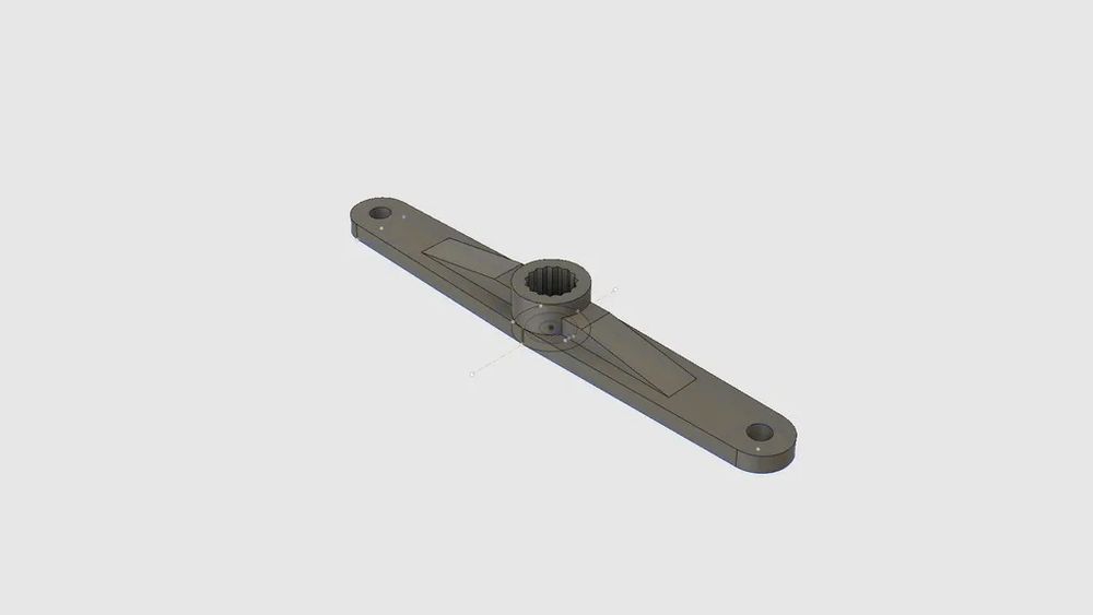 Braço Servo 9g 40mm para Pinhão 4mm