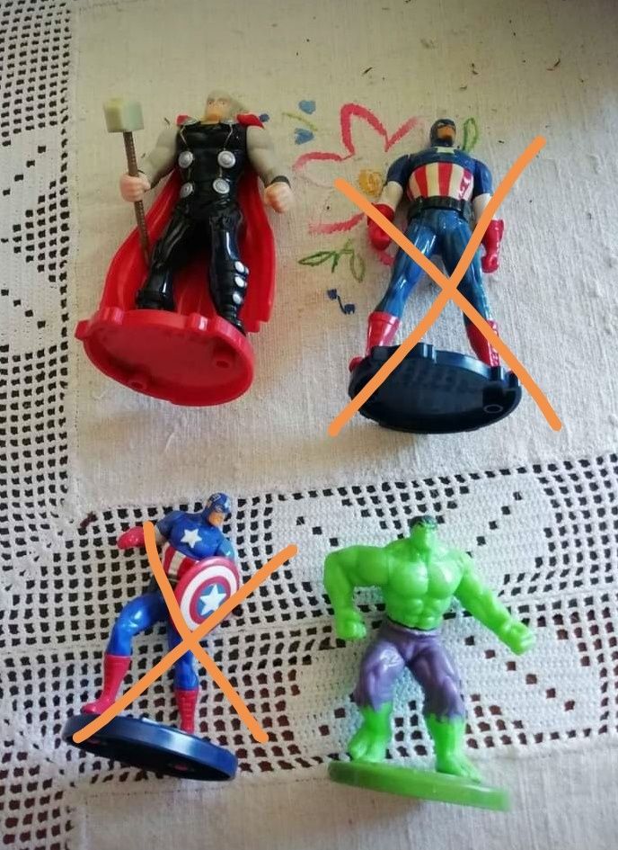 Thor/Hulk figuras da Marvel