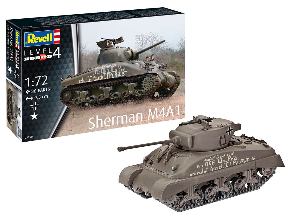 Model do sklejania 1/72 Revell 03290 czołg SHERMAN M4A1