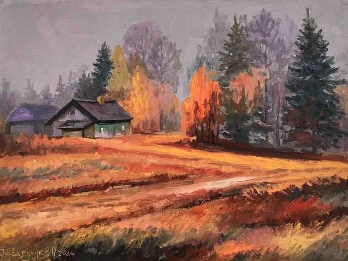 Живописне полотно олійними фарбами.