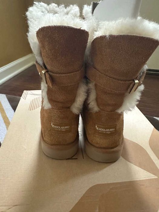 Жіночі замшеві чоботи угги KOOLABURRA by UGG з хутром оригінал