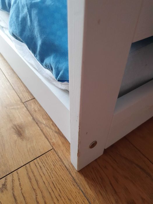Łożko dziecięce domek. Materac lateksowy Hevea 8x160