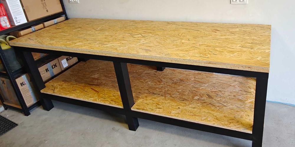 Solidny stół warsztatowy 250x85– mocny, stabilny , idealny do garażu