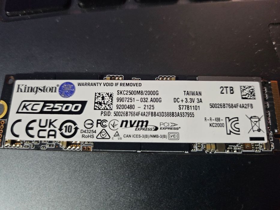 Диск 2Tb SSD M2 KINGSTON SKC2500M82000G