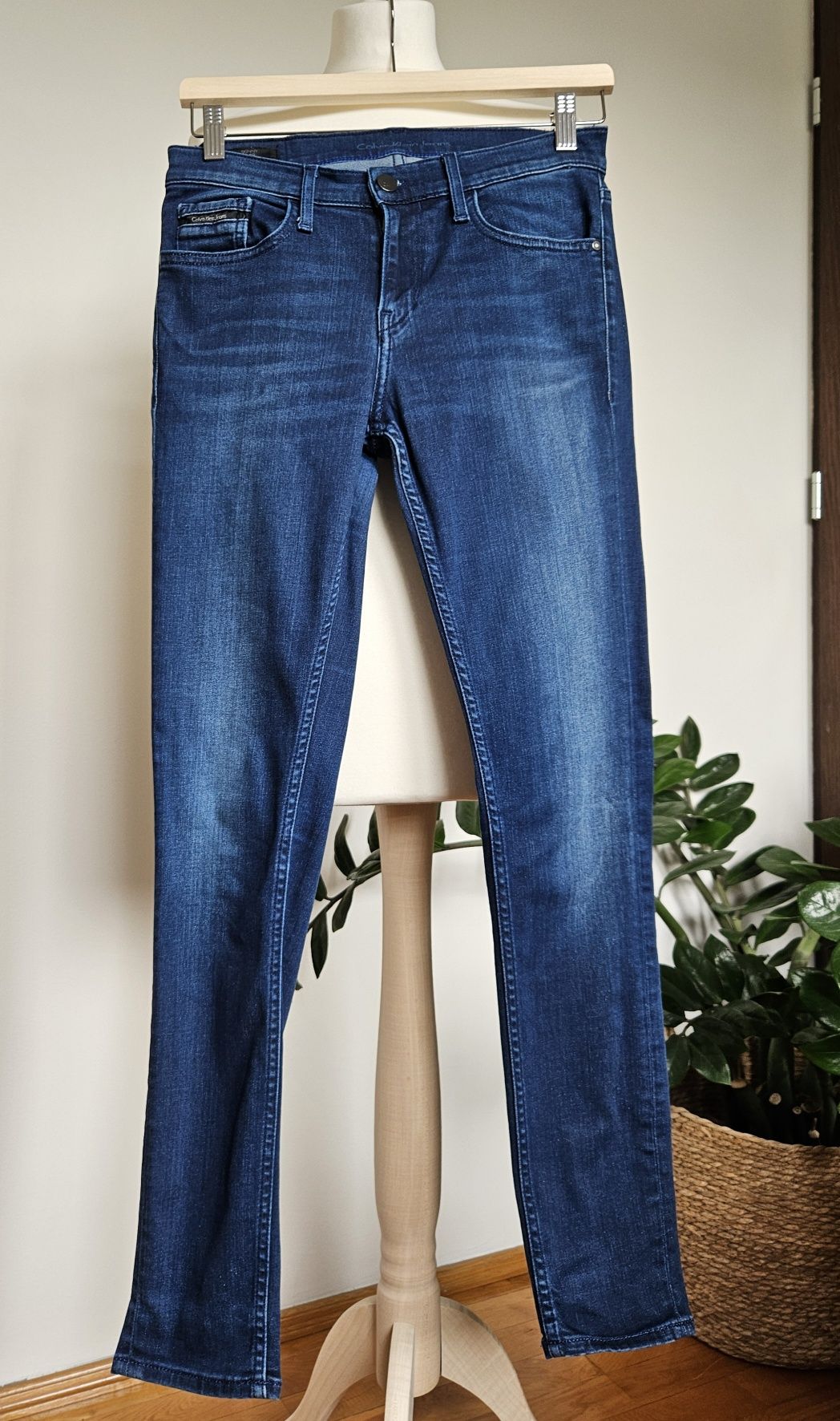 Calvin Klein Jeans, skinny jeans, klasyczne jeansy, rozmiar S,