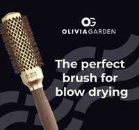 Olivia Garden - Expert Blowout Shine Gold & Brown Hairbrush - 35