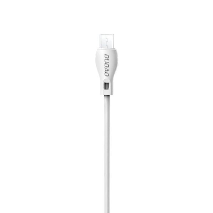 Dudao przewód kabel micro USB 2.4A 1m biały