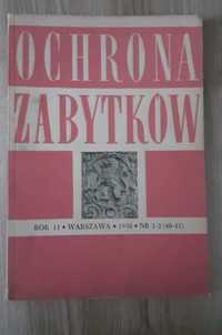 Ochrona Zabytków czasopismo 1958