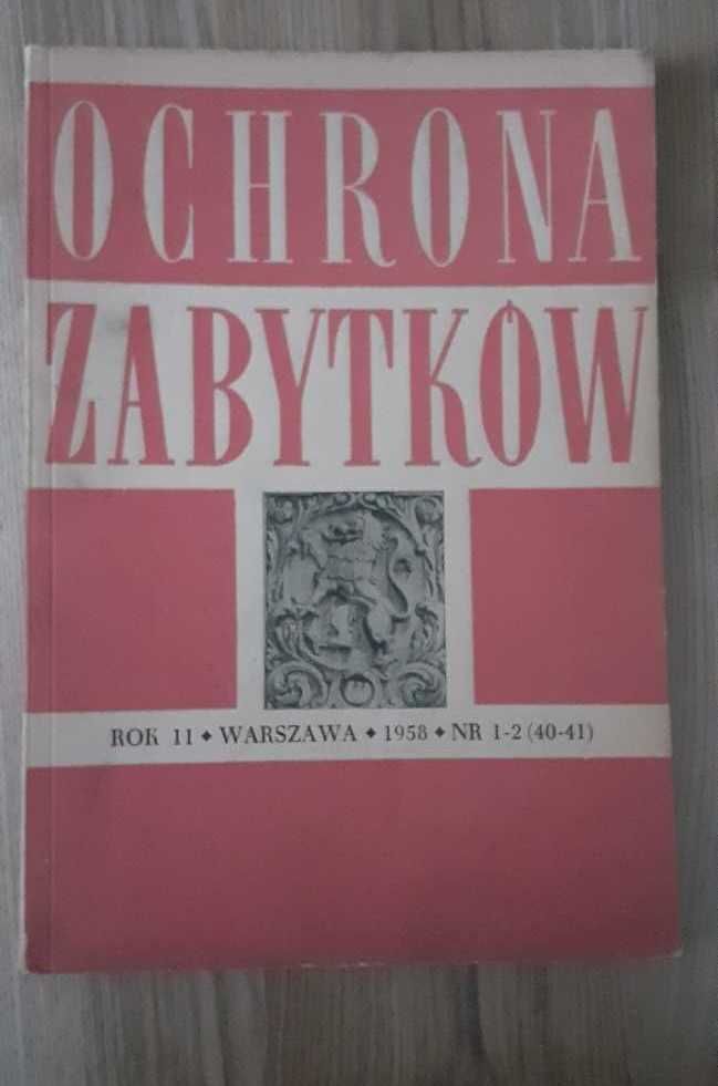 Ochrona Zabytków czasopismo 1958