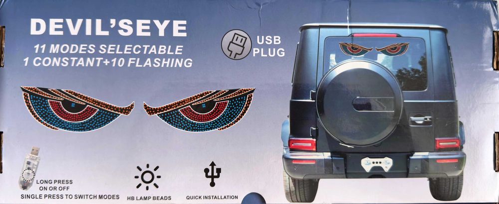 Oświetlenie LED Diabelskie oczy USB Nowe Demon Devil's Eye