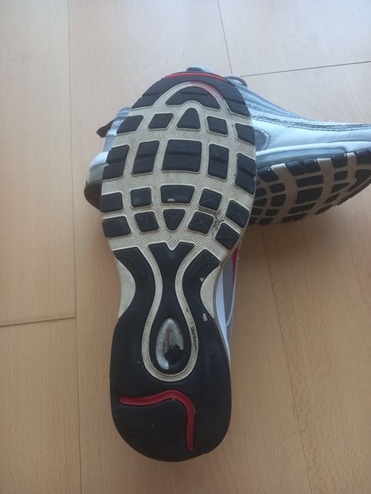 Nike Air Max 97 Silver Red Logo