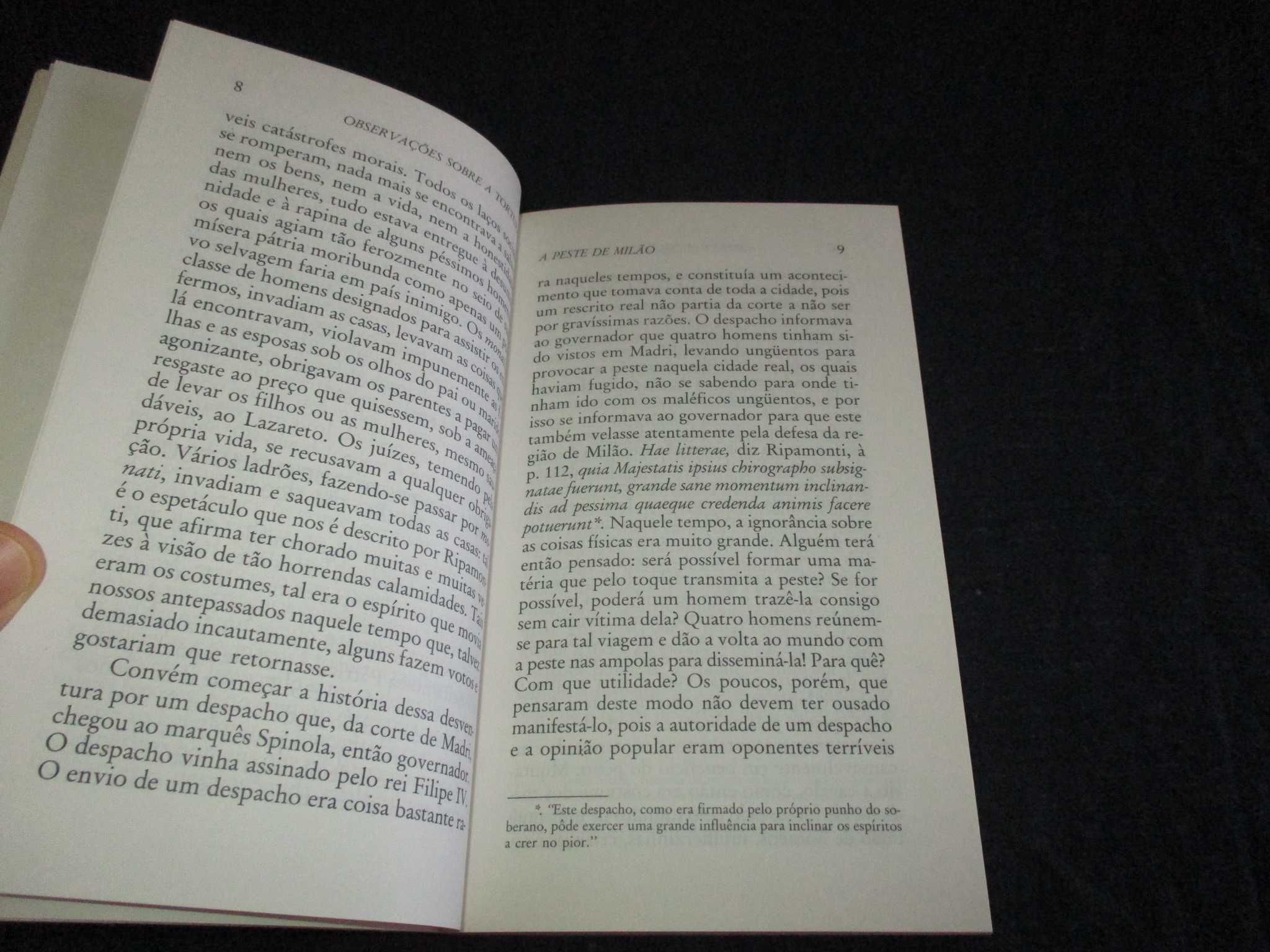 Livro Observações sobre a Tortura Pietro Verri