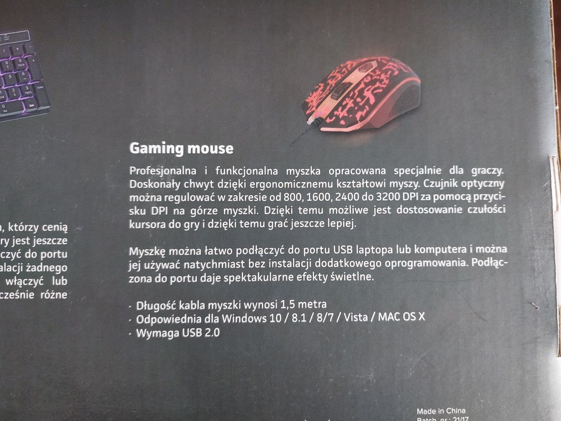 Gaming set zestaw do gier