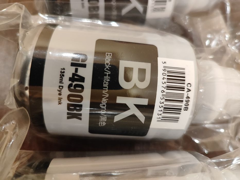 Чорнило GT 51, GT 52 для принтера HP, чорнило GL490 для саnon