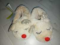 Kapcie pluszowe renifery 32/33