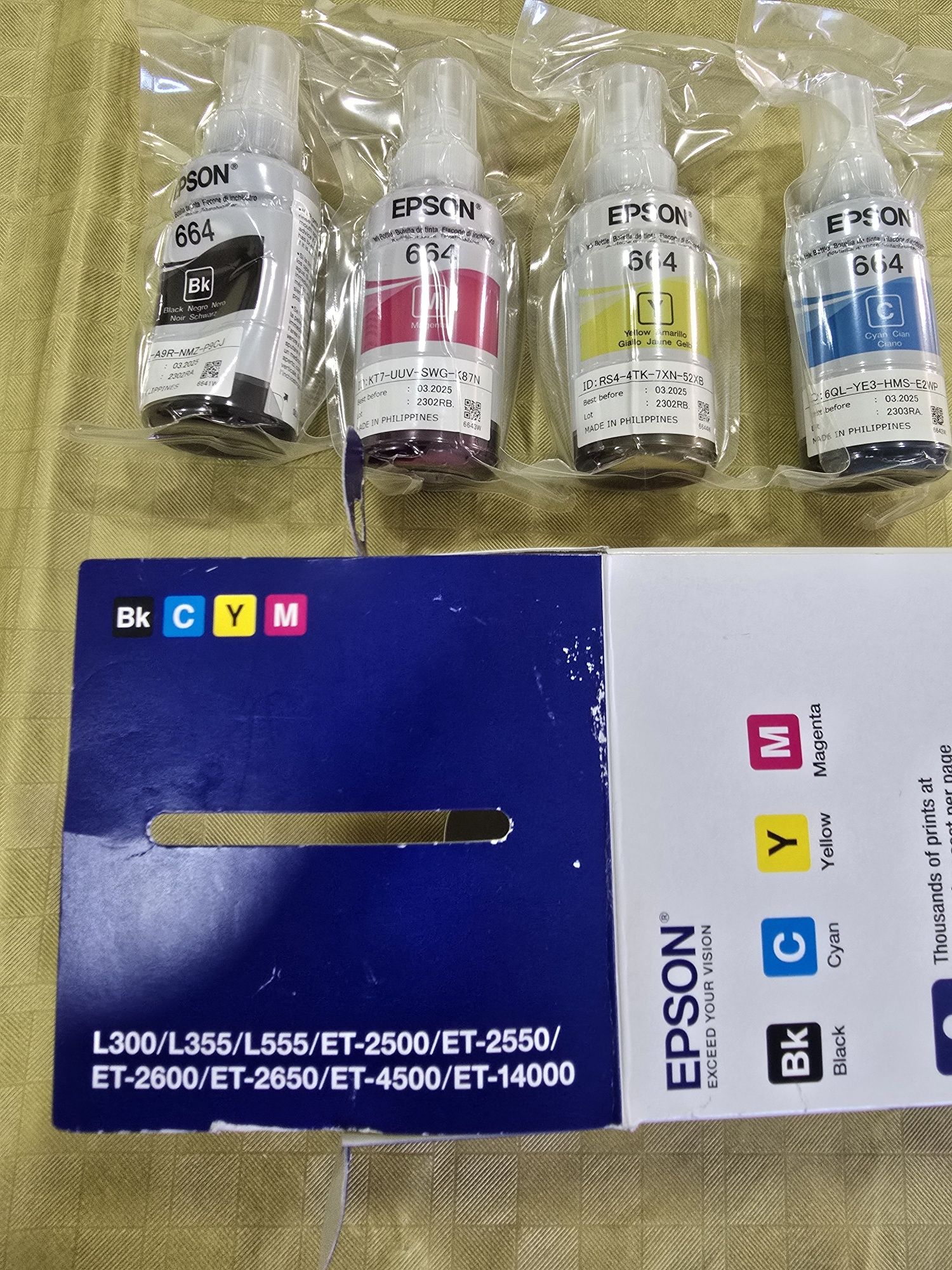 Multipack de 4 cores Epson Ecotank 664