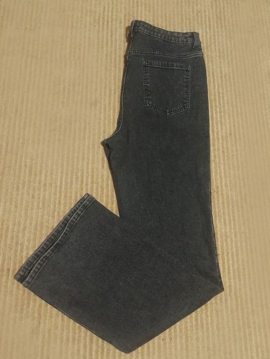 Джинсы клёш серые, новые