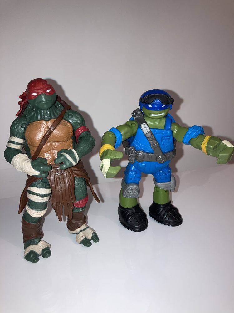 Żółwie ninja figurki - Rafael i Leonardo 12cm