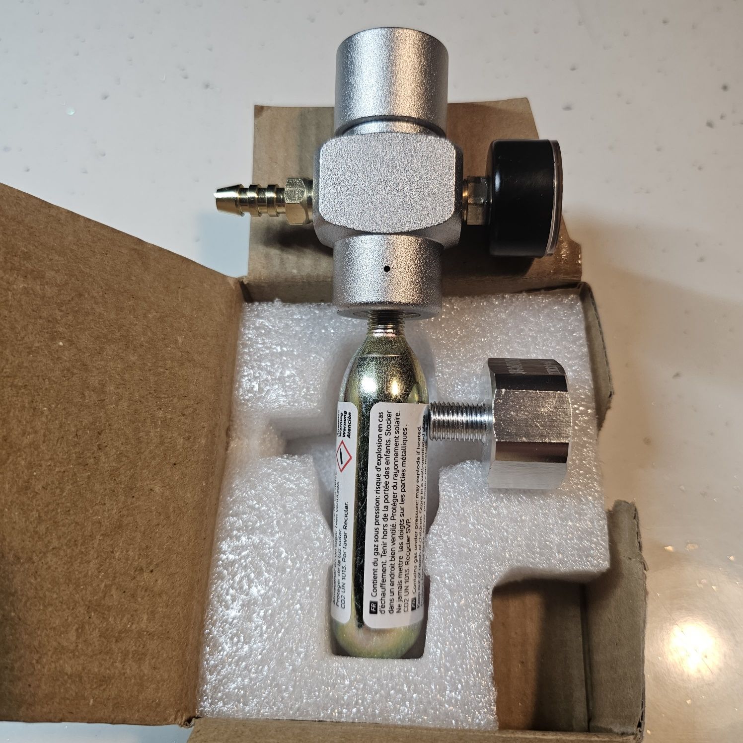 Regulator ciśnienia Co2, 2 w 1 Mini regulator gazu Co2