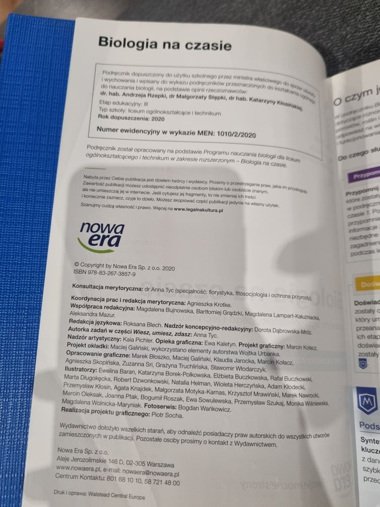 Biologia na czasie 2 zakres rozszerzony  Nowa era