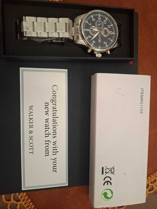 WALKER & SCOTT stainless steel zegarek