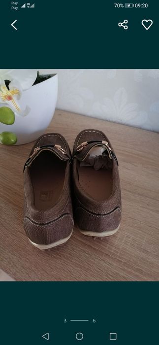 Eleganckie mokasyny chłopięce roz 36 wk 20,5cm