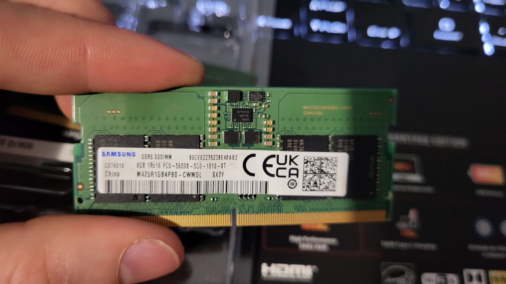 Продам ОЗУ для ноутбука DDR5 5600mhz Samsung