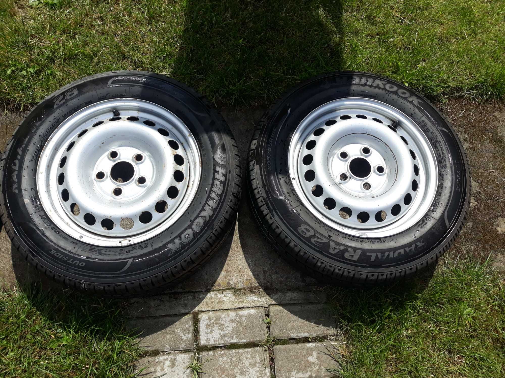 Felgi z oponami koła  VW T5 opony letnie Hankook 205/65/16C