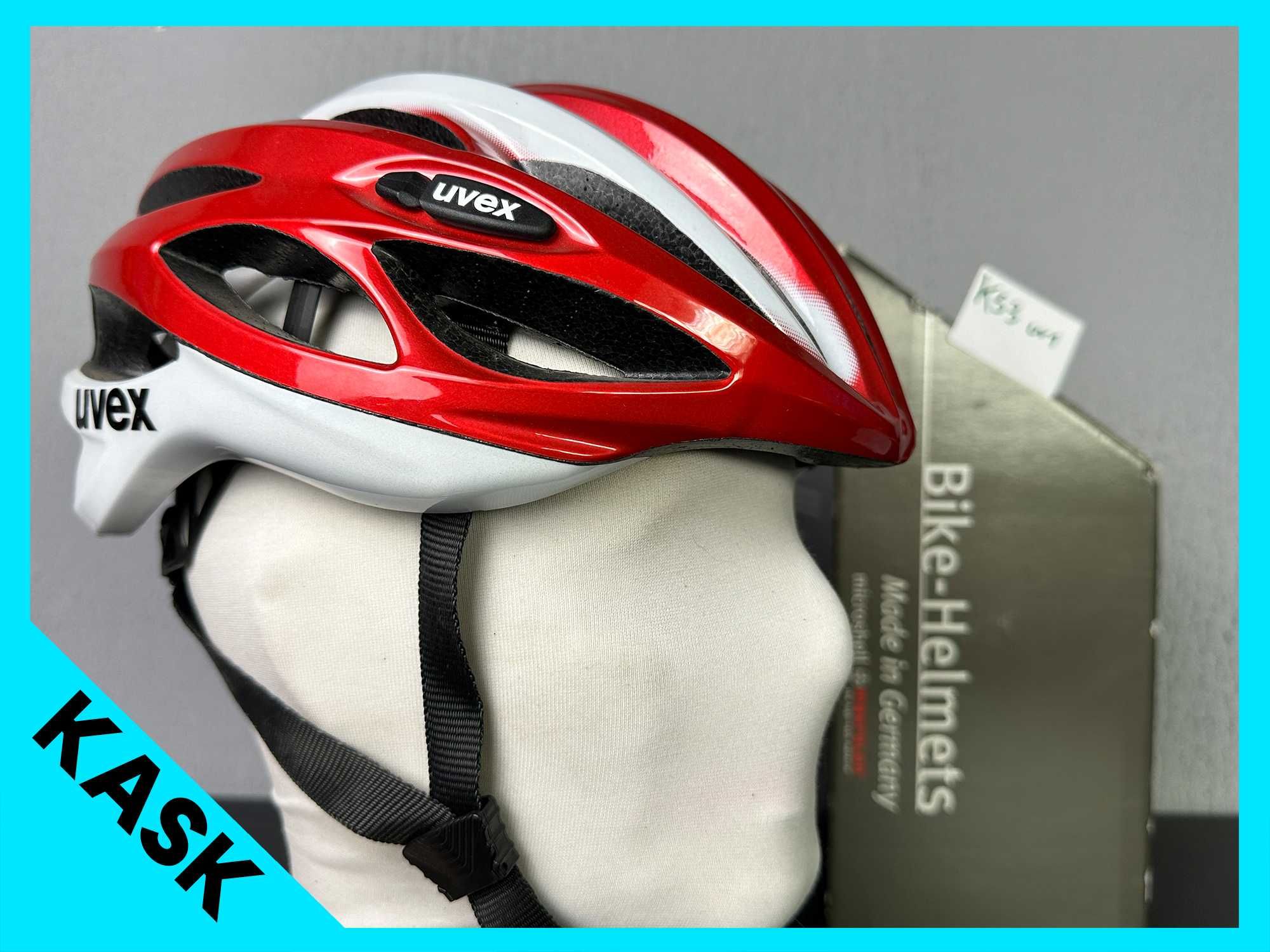 Kask UVEX FP1 czerwono biały