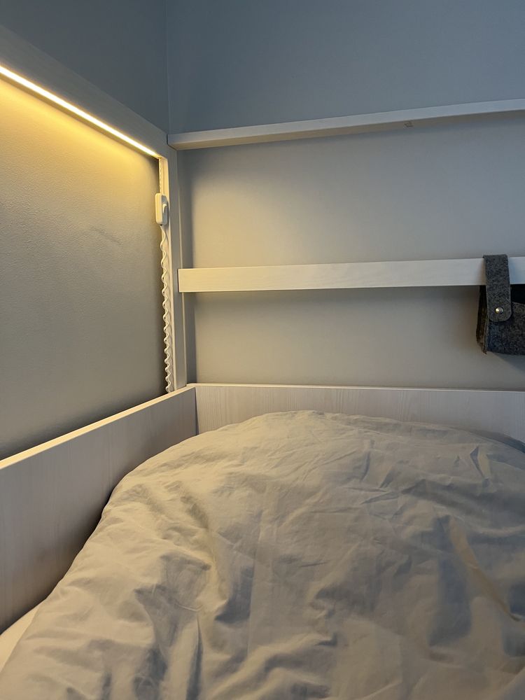 Vox łóżko piętrowe Nest multi z oświetleniem lewe ikea